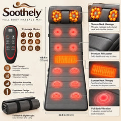 Heated Full Body Massage Mat – Electric Relaxation & Comfort
