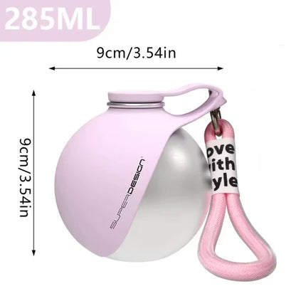 Portable Dog Water Bottle with Bowl
