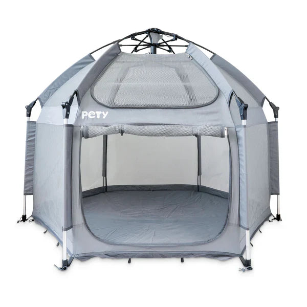 PETY large dog playpen set, with floor mat and roof