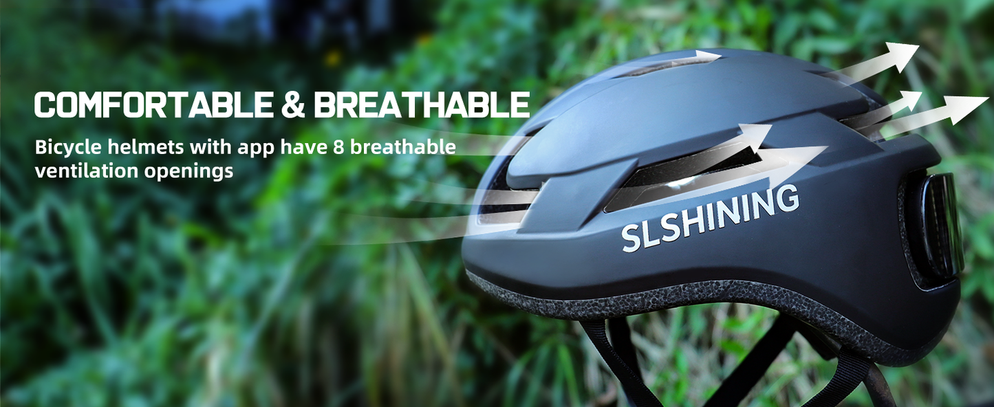 Smart Bike Helmet with Intelligent App Control & Built-In Safety System