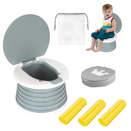Portable Foldable Toddler Potty Seat – Travel Emergency Toilet for Kids (Pink)