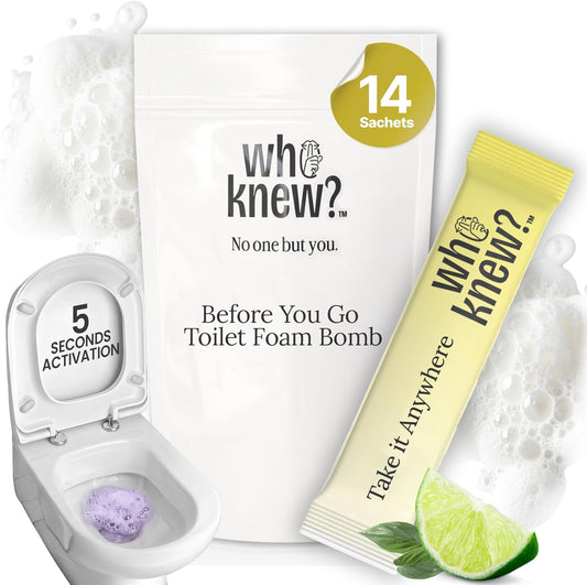 Who Knew? Toilet Bombs - 14 Citrus Scent Potty Mints Sachets
