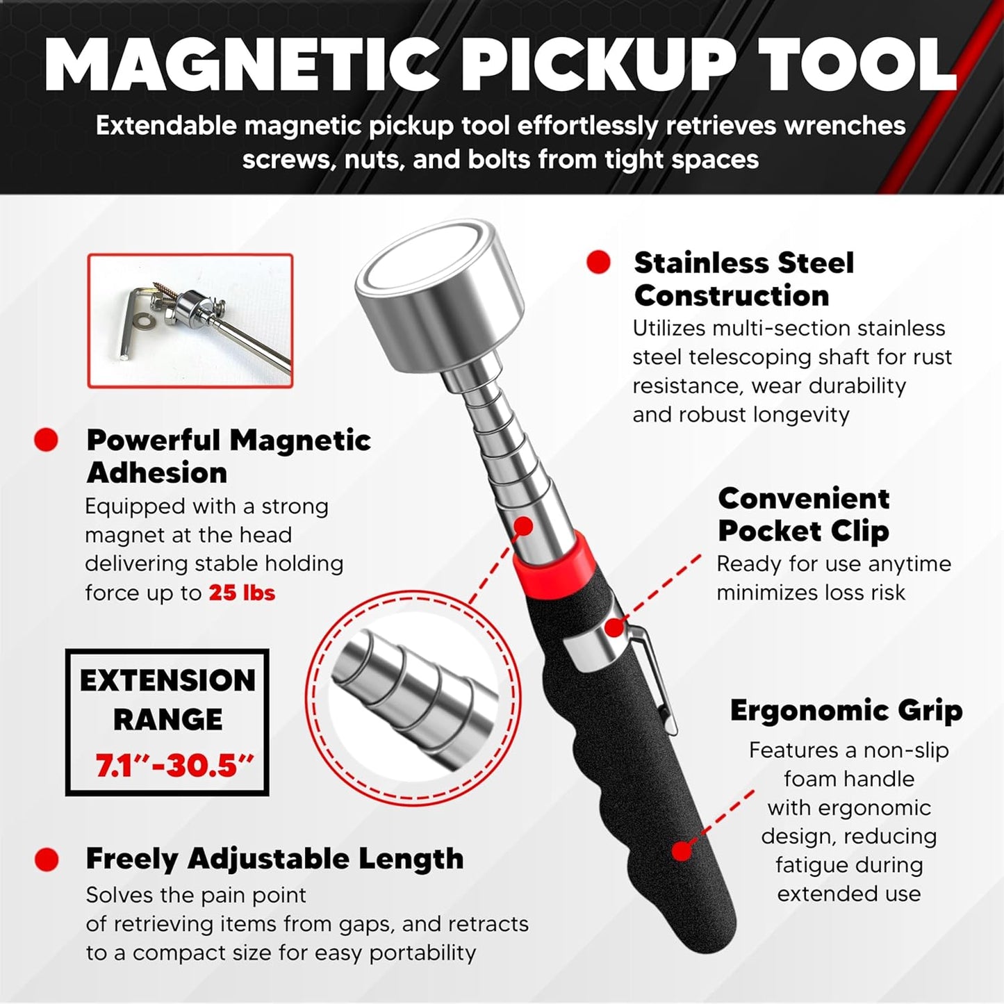 4-Piece Magnetic Tool Mat Set