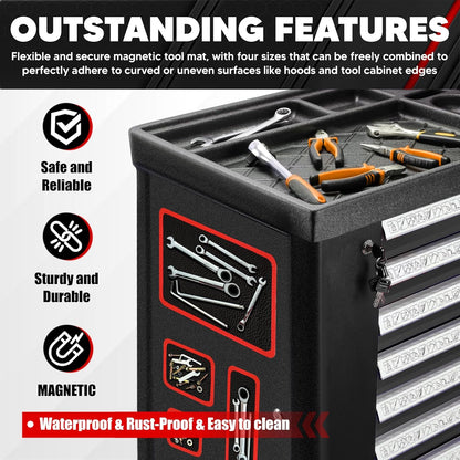 4-Piece Magnetic Tool Mat Set