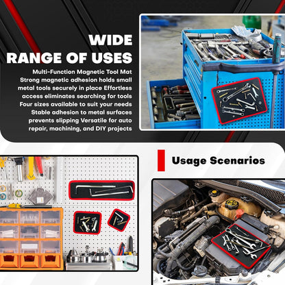 4-Piece Magnetic Tool Mat Set