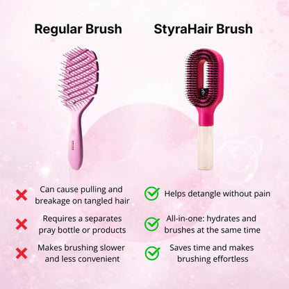 Water Spray Detangling Brush