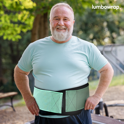 Lumbowrap® - The Complete Hip & Lower Back Wrap For Easier Walking & Standing (Spinal Stenosis, Sciatica, Lower Back Pain)