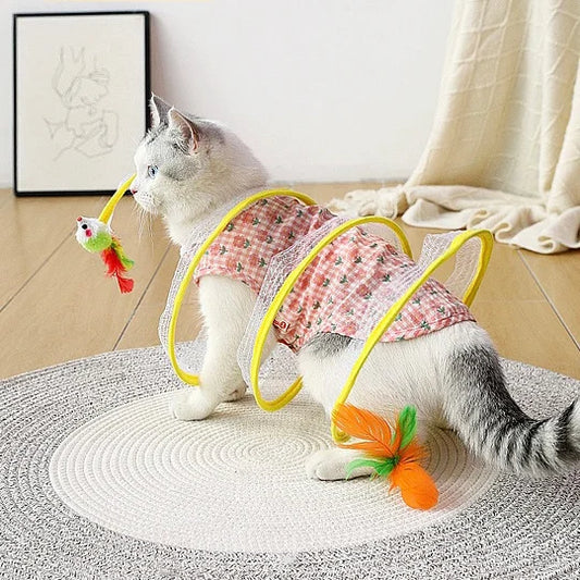 Folding Cat Tunnel Pet Toys