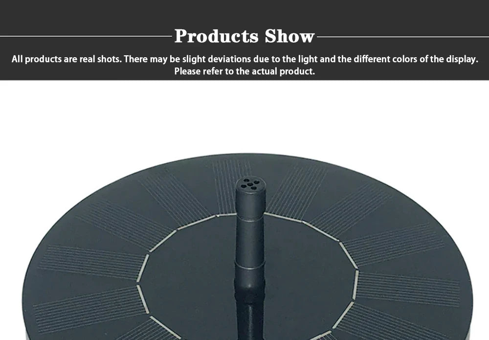 Solar Water Fountain