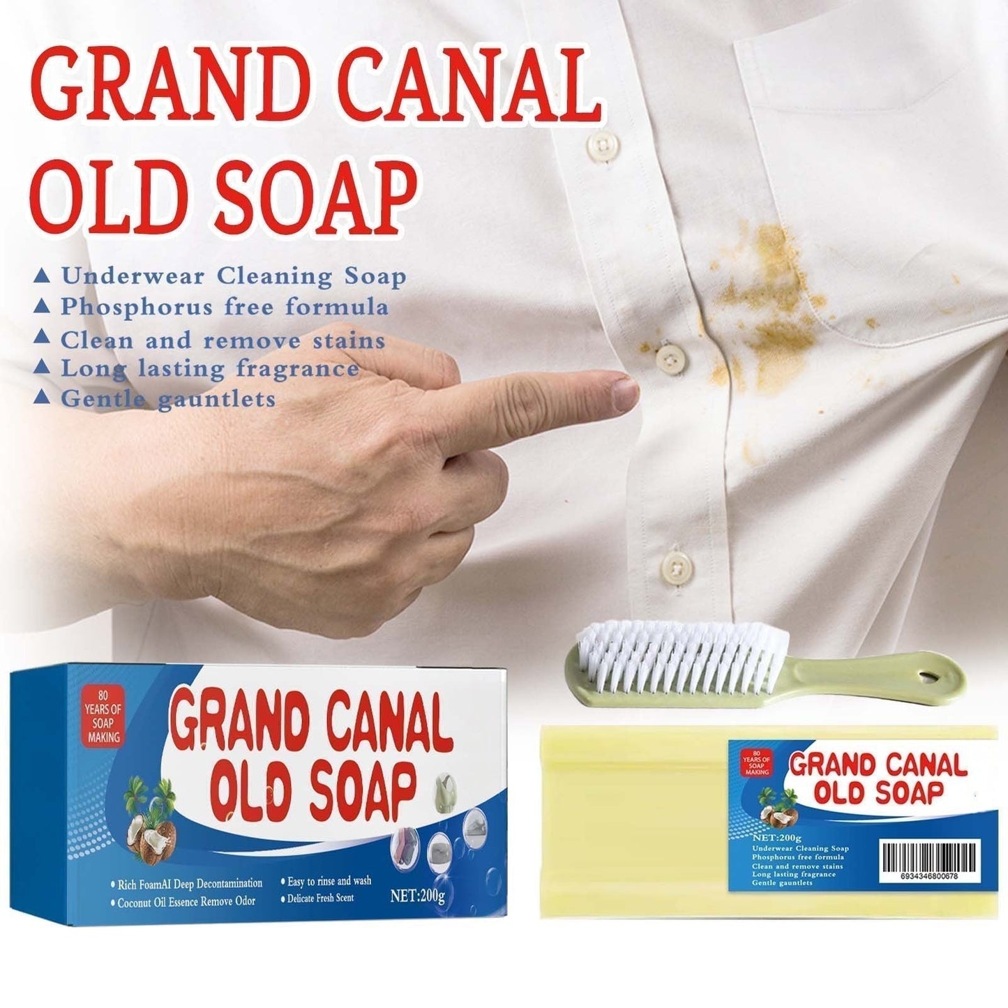 Magic Soap + FREE Brush (Buy 2 Get 1 FREE )