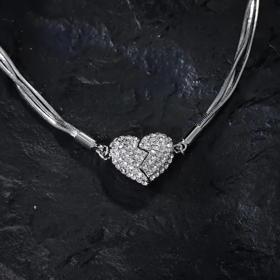 🎄Christmas Hot Sale🎁Magnetic Love Patchwork Necklace