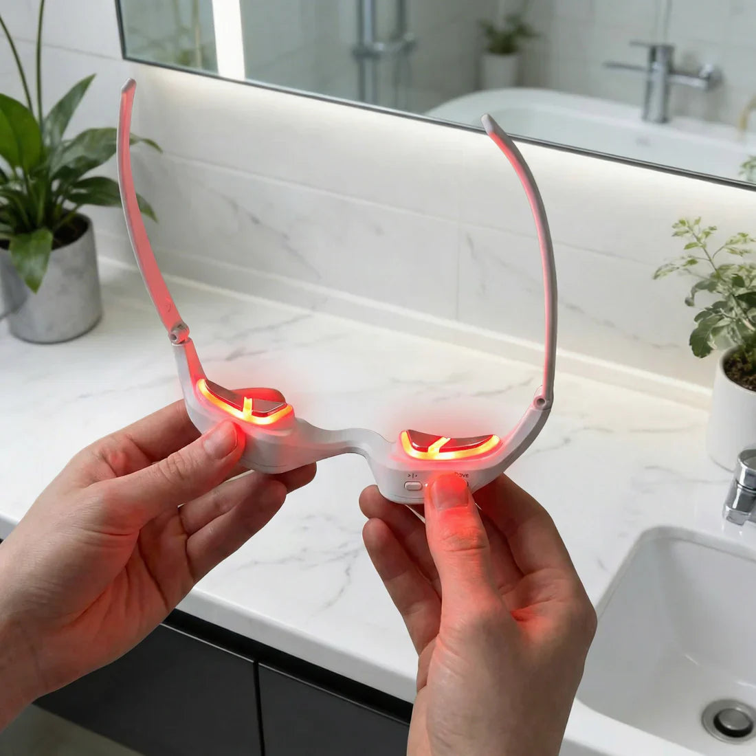 Redlight + Microcurrent Glasses