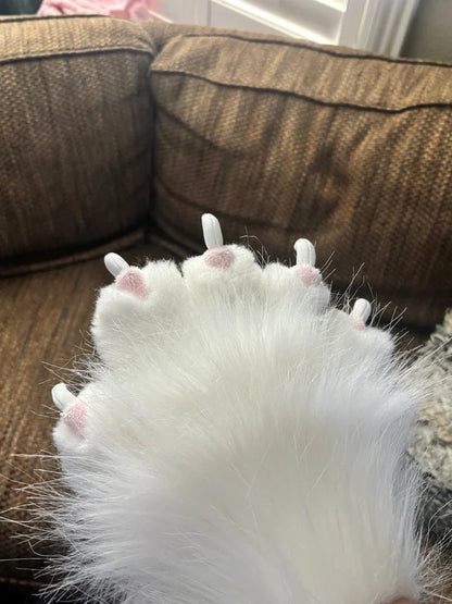 Fur Plush Furry Cat Claw Gloves