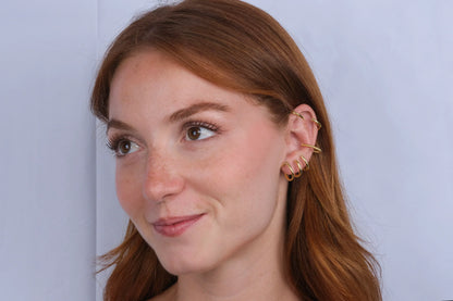 Gold Plated Multi Hoops Ear Cuff