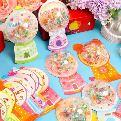 36 Pack Kids Valentines Day Cards Classroom Exchange Gifts DIY Colorful