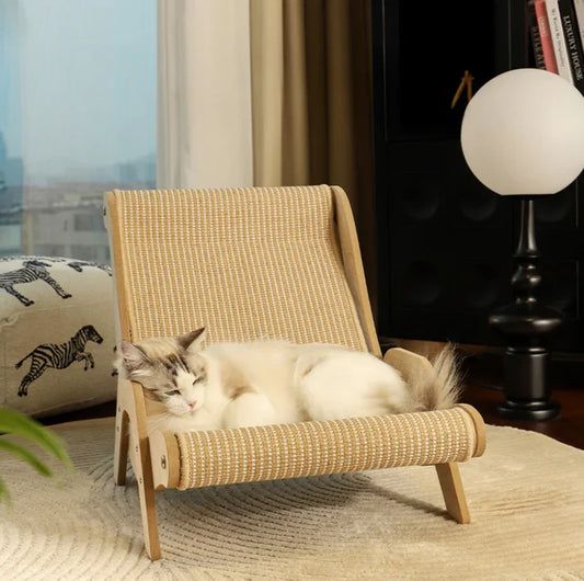Sisal Lounge Chair for Cats – Scratcher & Sofa in One