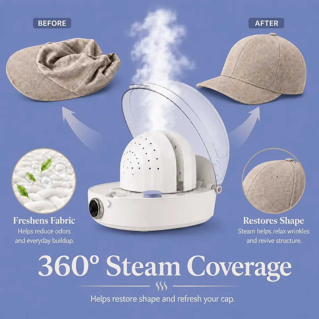 Steam Cap Hat Care Machine